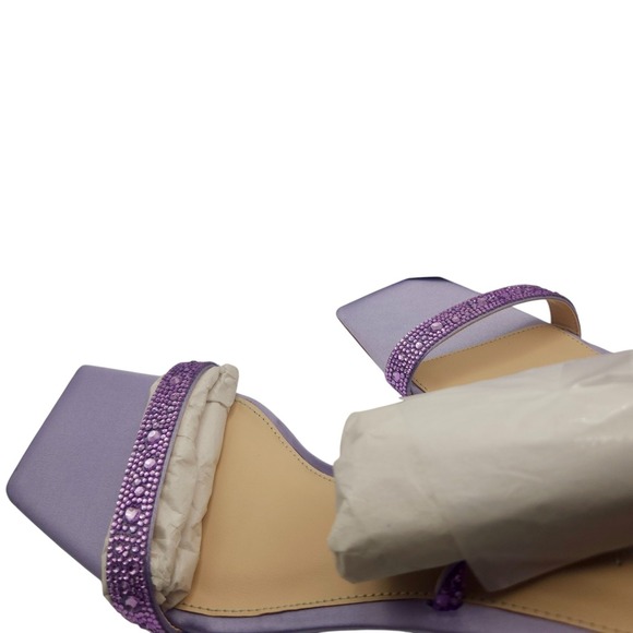BETSEY JOHNSON Rebel Lavender Rhinestone Slingback Sandals size 8.5 NIB $108 - Picture 4 of 12